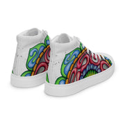 Root Mandala Men’s high top canvas shoes - Martin K Designs