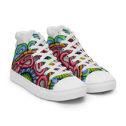 Root Mandala Men’s high top canvas shoes - Martin K Designs