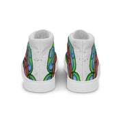 Root Mandala Men’s high top canvas shoes - Martin K Designs