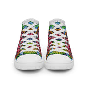 Root Mandala Men’s high top canvas shoes - Martin K Designs