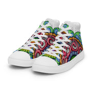 Root Mandala Men’s high top canvas shoes - Martin K Designs