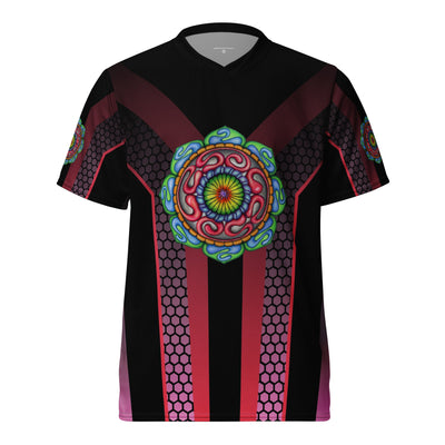 Root Mandala Recycled unisex sports jersey - Martin K Designs
