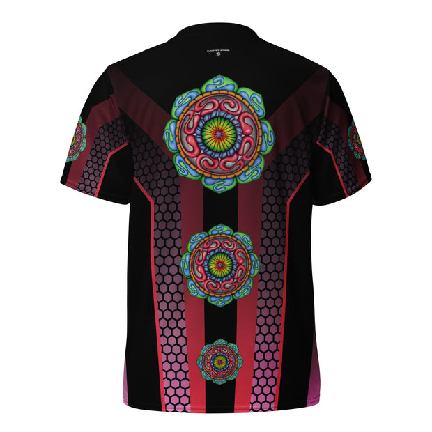 Root Mandala Recycled unisex sports jersey - Martin K Designs