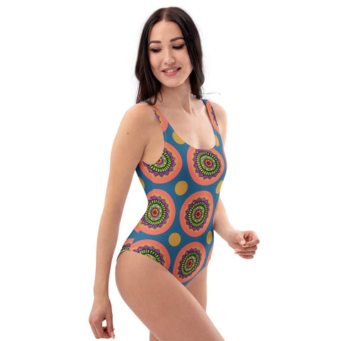 Sacral Mandala One - Piece Swimsuit - Martin K Designs