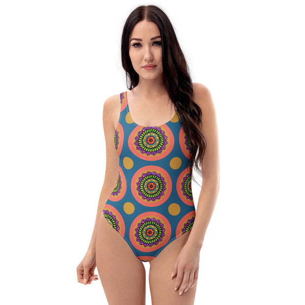 Sacral Mandala One - Piece Swimsuit - Martin K Designs
