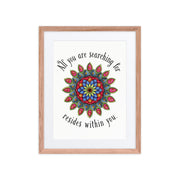 Searching framed print with mat - Martin K Designs