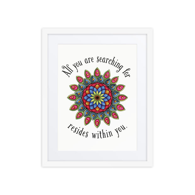Searching framed print with mat - Martin K Designs