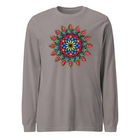 Searching Mandala Unisex Long Sleeve Tee - Martin K Designs