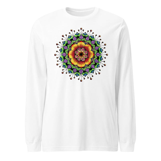 Searching Mandala Unisex Long Sleeve Tee - Martin K Designs