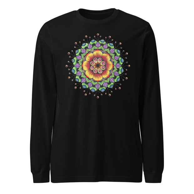 Searching Mandala Unisex Long Sleeve Tee - Martin K Designs