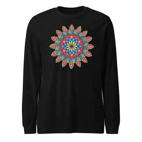 Searching Mandala Unisex Long Sleeve Tee - Martin K Designs