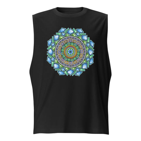 Shaken Mandala Unisex Muscle Shirt - Flowstate Apparel
