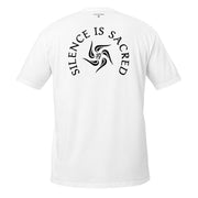 Silence Is Sacred White Unisex T-Shirt - Flowstate Apparel