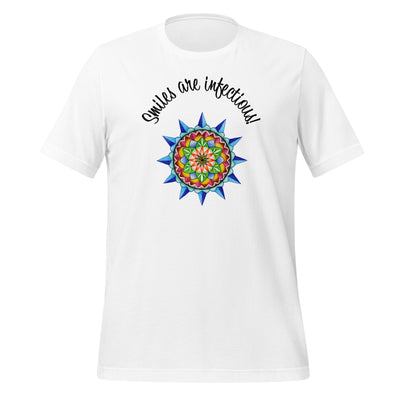 Smiles are infectious Unisex Eco t-shirt - Martin K Designs