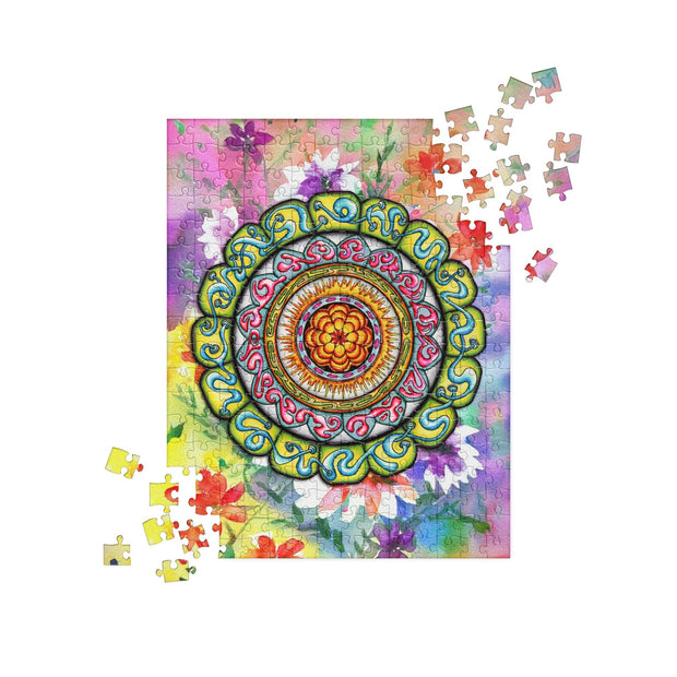 Solar Plexus Mandala Jigsaw Puzzle - Martin K Designs