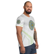 Spokin' Mandala Men's Athletic T-shirt - Martin K Designs