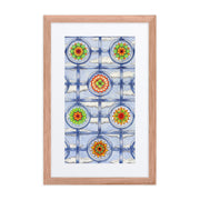 Stained Glass Mandalas framed print with mat - Martin K Designs