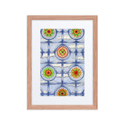 Stained Glass Mandalas framed print with mat - Martin K Designs