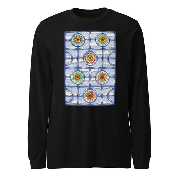 Stained Glass Mandalas Unisex Long Sleeve Tee - Martin K Designs