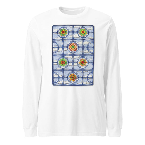 Stained Glass Mandalas Unisex Long Sleeve Tee - Martin K Designs