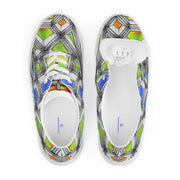 Stained Glass Women’s lace - up canvas shoes - Martin K Designs