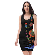 Steampunk Flowers II Bodycon dress - Martin K Designs