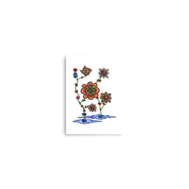 Steampunk Flowers Print - Martin K Designs