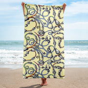 Steampunk Snake Beach Towel - Martin K Designs