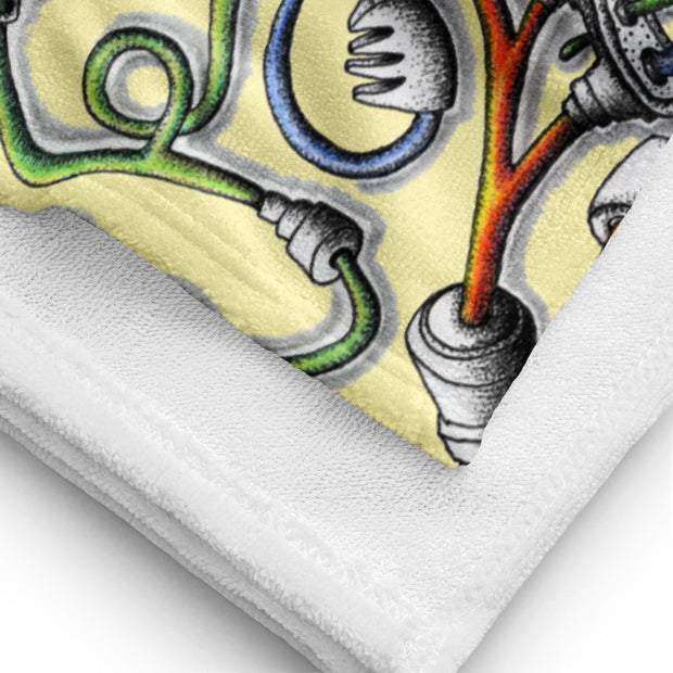 Steampunk Snake Beach Towel - Martin K Designs