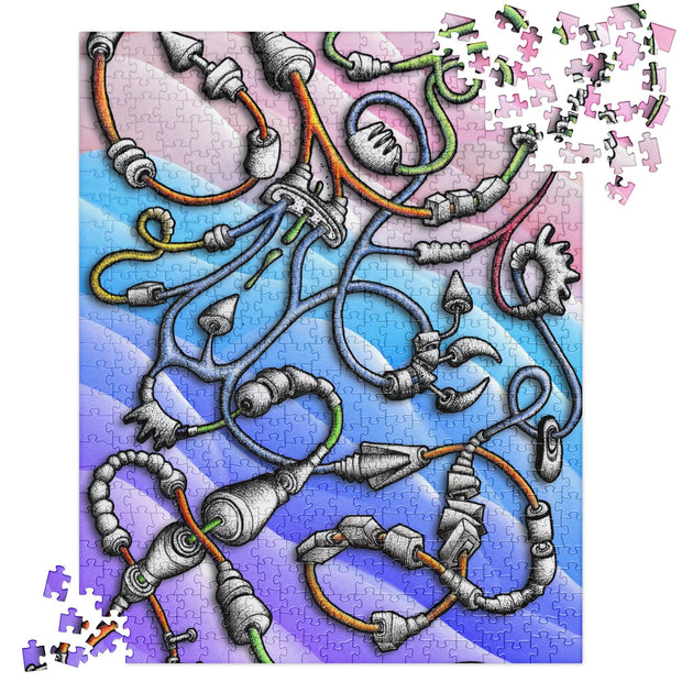 Steampunk Snake Jigsaw Puzzle - Martin K Designs