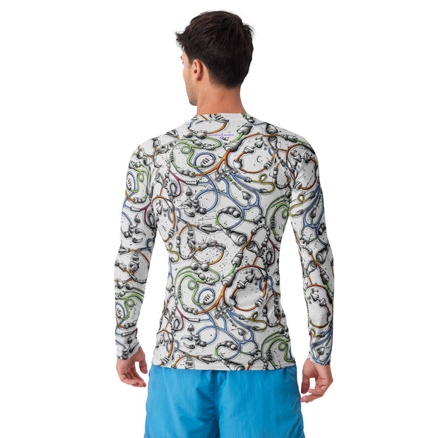 Steampunk Snake Men's Rash Guard - Martin K Designs