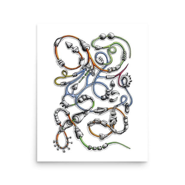 Steampunk Snake Print - Martin K Designs