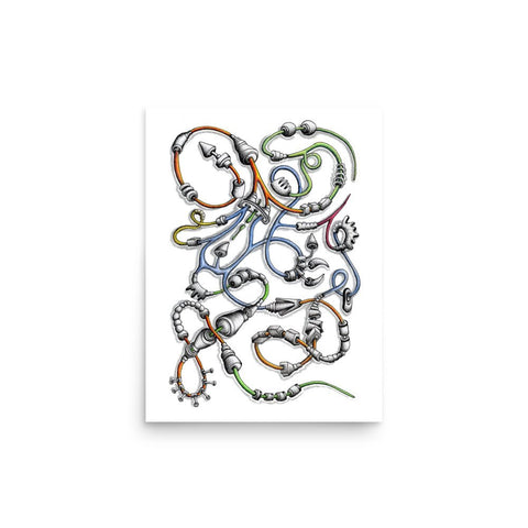 Steampunk Snake Print - Martin K Designs