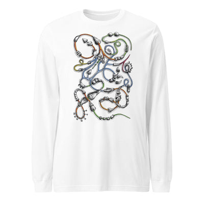 Steampunk Snake Unisex Long Sleeve Tee - Martin K Designs