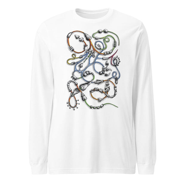 Steampunk Snake Unisex Long Sleeve Tee - Martin K Designs