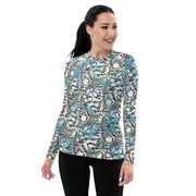 Steampunk Snake Women's Rash Guard - Martin K Designs