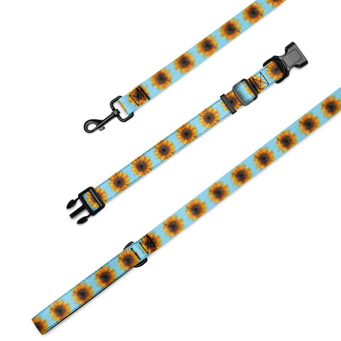 Sunflower Pet collar & leash - Flowstate Apparel