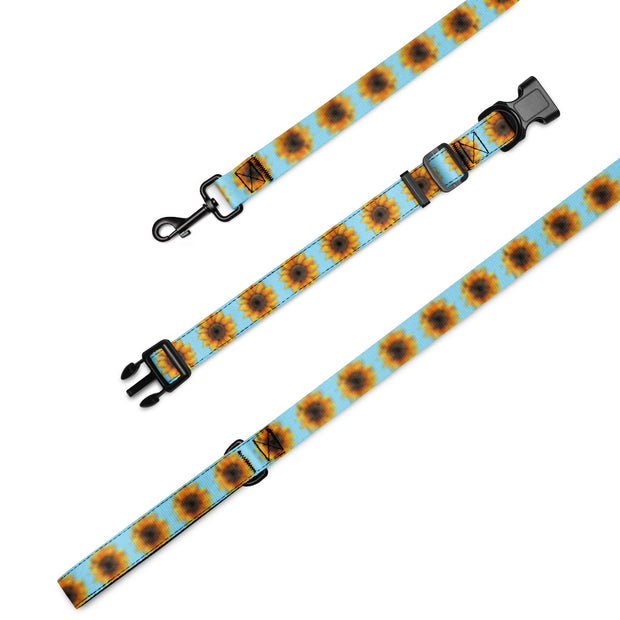 Sunflower Pet collar & leash - Flowstate Apparel