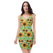 Sunflowers Bodycon Dress - Martin K Designs