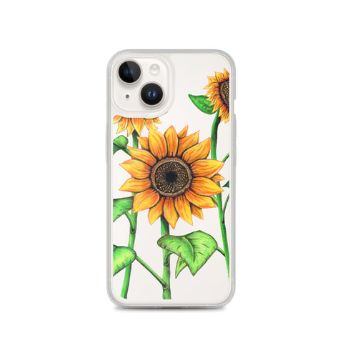 Sunflowers Clear Case for iPhone® - Martin K Designs