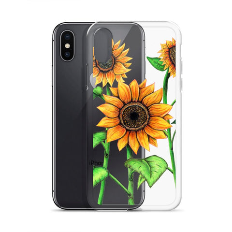Sunflowers Clear Case for iPhone® - Martin K Designs