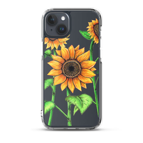 Sunflowers Clear Case for iPhone® - Martin K Designs