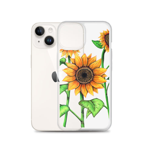 Sunflowers Clear Case for iPhone® - Martin K Designs