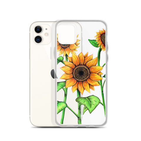 Sunflowers Clear Case for iPhone® - Martin K Designs