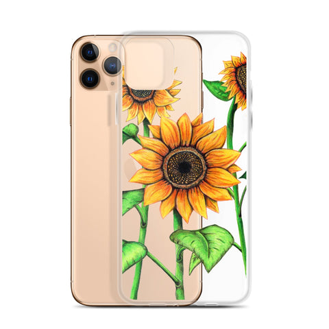 Sunflowers Clear Case for iPhone® - Martin K Designs