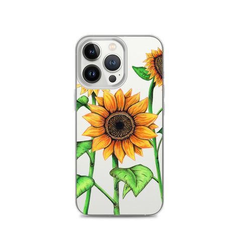 Sunflowers Clear Case for iPhone® - Martin K Designs