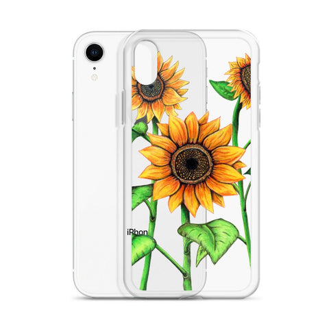 Sunflowers Clear Case for iPhone® - Martin K Designs