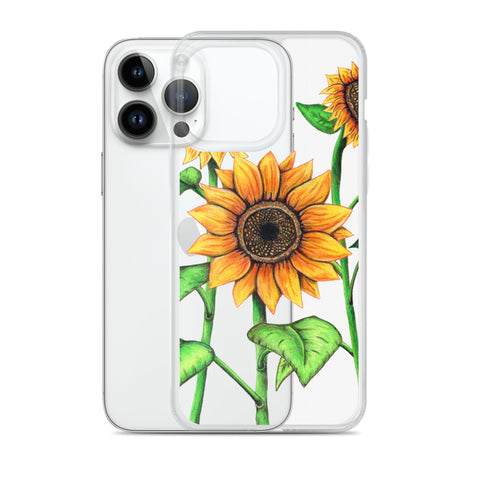 Sunflowers Clear Case for iPhone® - Martin K Designs