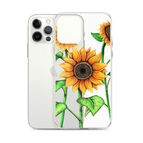 Sunflowers Clear Case for iPhone® - Martin K Designs