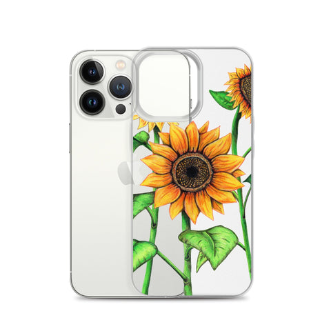 Sunflowers Clear Case for iPhone® - Martin K Designs